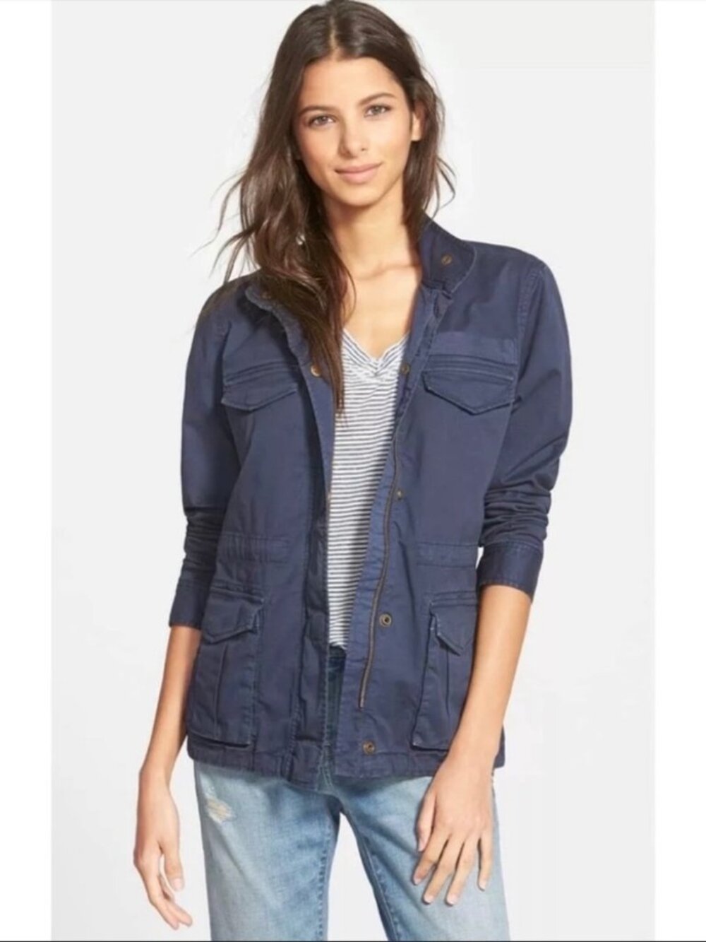 hinge Utility Jacket NAVY - women XS